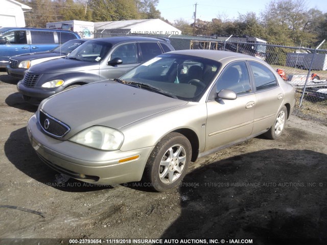 1MEFM53S4YG629254 - 2000 MERCURY SABLE LS GOLD photo 2