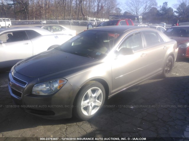1G1ZA5EU6CF125513 - 2012 CHEVROLET MALIBU LS Pewter photo 2