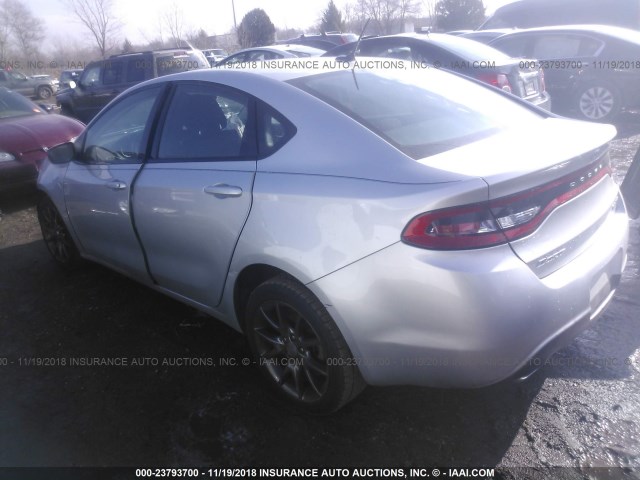 1C3CDFBA0DD334848 - 2013 DODGE DART SXT GRAY photo 3