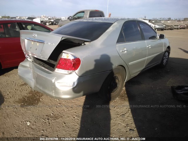 4T1BE32K96U164130 - 2006 TOYOTA CAMRY LE/XLE/SE SILVER photo 4