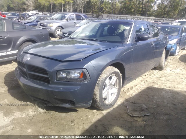 2B3KA43R77H742006 - 2007 DODGE CHARGER SE/SXT BLUE photo 2