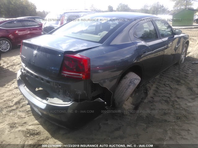 2B3KA43R77H742006 - 2007 DODGE CHARGER SE/SXT BLUE photo 4