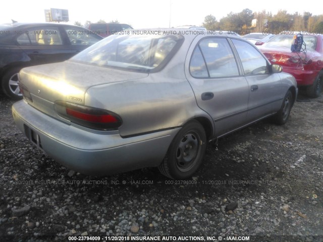 1Y1SK5260VZ455981 - 1997 GEO PRIZM LSI GRAY photo 4