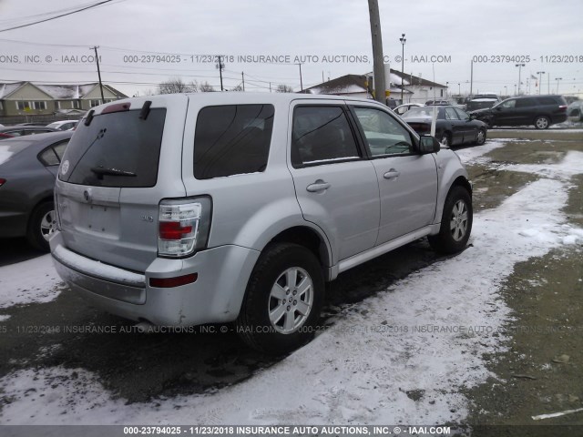 4M2CU91789KJ14583 - 2009 MERCURY MARINER SILVER photo 4