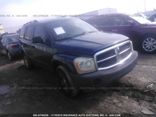 1D4HD38N76F128477 - 2006 DODGE DURANGO SXT BLUE photo 1