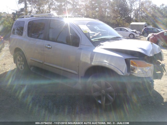 5N1BA0ND6DN605257 - 2013 NISSAN ARMADA SV/SL/PLATINUM SILVER photo 1