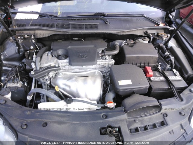 4T1BF1FK9GU151200 - 2016 TOYOTA CAMRY LE/XLE/SE/XSE BLUE photo 10