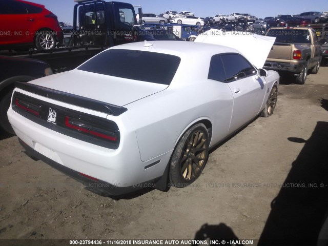 2C3CDZFJ5FH501237 - 2015 DODGE CHALLENGER R/T SCAT PACK WHITE photo 4