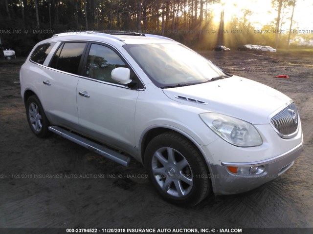 5GAER23D39J142986 - 2009 BUICK ENCLAVE CXL WHITE photo 1