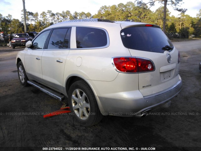 5GAER23D39J142986 - 2009 BUICK ENCLAVE CXL WHITE photo 3