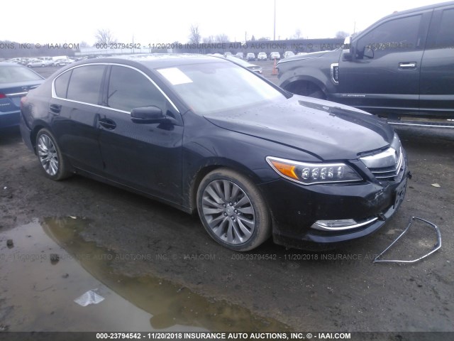 JH4KC1F96EC004229 - 2014 ACURA RLX ADVANCE შავი ფოტო 1