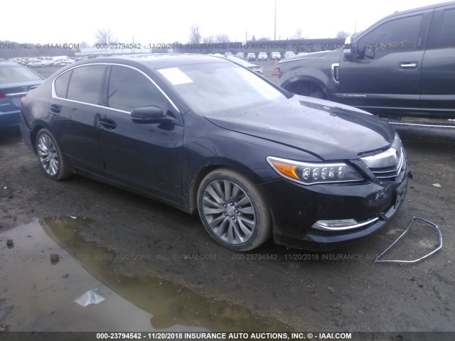 JH4KC1F96EC004229 - 2014 ACURA RLX ADVANCE BLACK photo 1