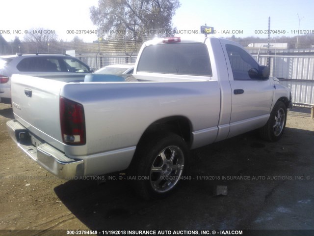 1D7HA16K94J245965 - 2004 DODGE RAM 1500 ST SILVER photo 4