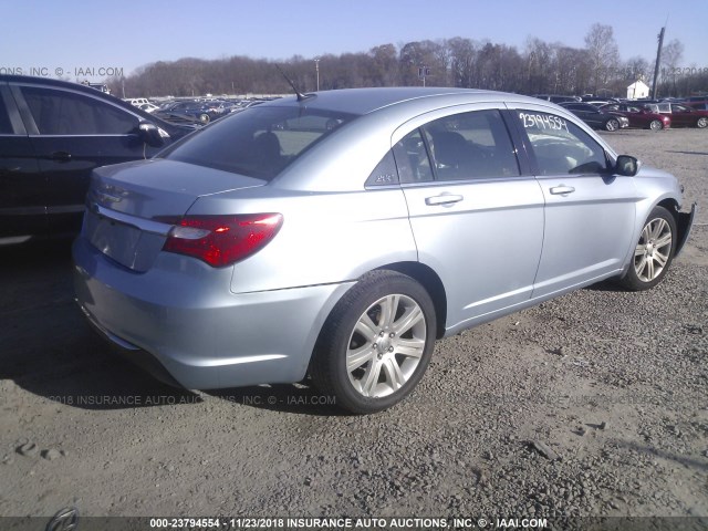 1C3CCBAB0DN669463 - 2013 CHRYSLER 200 LX BLUE photo 4