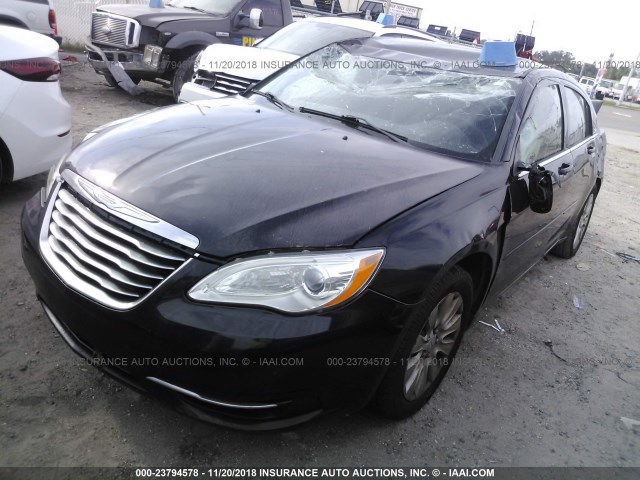 1C3CCBAB7CN271990 - 2012 CHRYSLER 200 LX BLACK photo 2