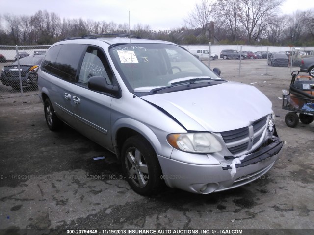 2D4GP44L37R180180 - 2007 DODGE GRAND CARAVAN SXT SILVER photo 1