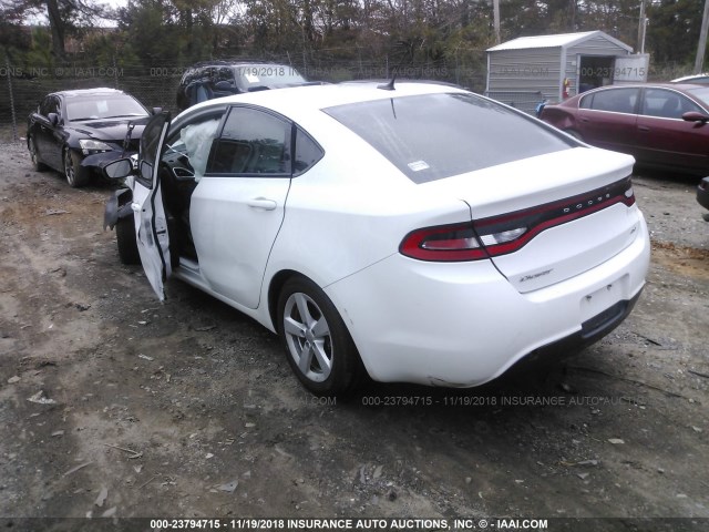 1C3CDFBB8FD265712 - 2015 DODGE DART SXT WHITE photo 3