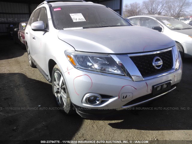 5N1AR2MM2DC633540 - 2013 NISSAN PATHFINDER S/SV/SL/PLATINUM SILVER photo 6