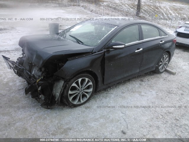 5NPEC4AB5DH804971 - 2013 HYUNDAI SONATA SE/LIMITED BLACK photo 2