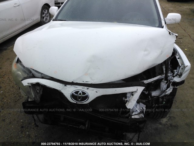 4T1BF3EK3AU544792 - 2010 TOYOTA CAMRY SE/LE/XLE WHITE photo 6