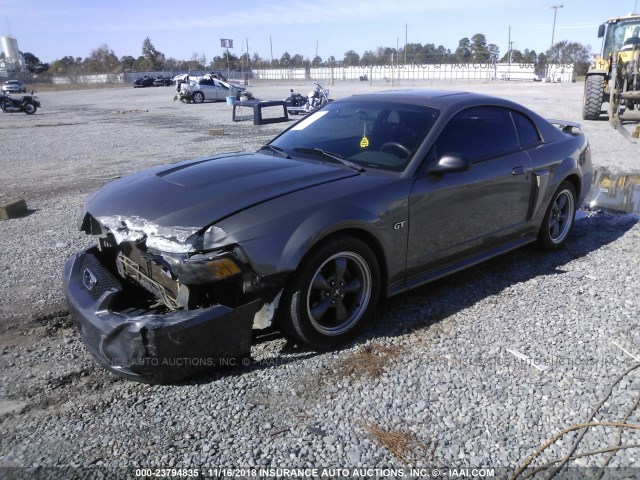 1FAFP42X02F160649 - 2002 FORD MUSTANG GT GRAY photo 2