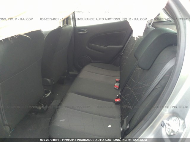 JM1DE1KY9E0185300 - 2014 MAZDA MAZDA2 SPORT SILVER photo 8