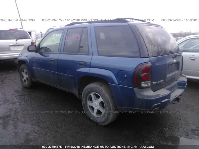 1GNDT13S962194463 - 2006 CHEVROLET TRAILBLAZER LS/LT BLUE photo 3