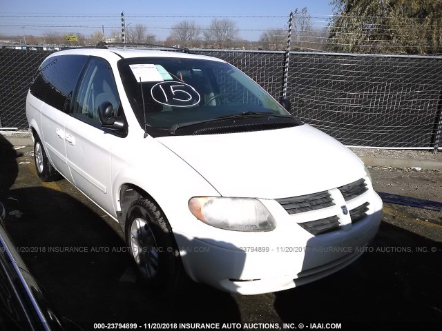 2D4GP24R25R201509 - 2005 DODGE GRAND CARAVAN SE WHITE photo 1