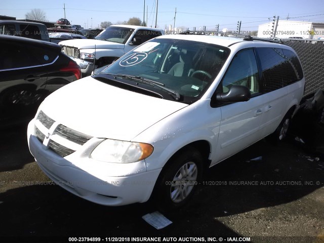 2D4GP24R25R201509 - 2005 DODGE GRAND CARAVAN SE WHITE photo 2