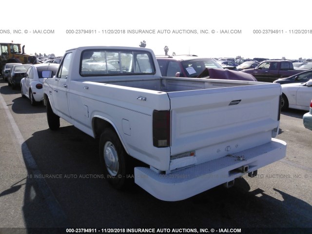 1FTHF25L0EPB48924 - 1984 FORD F250 WHITE photo 3