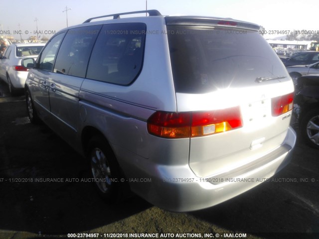 5FNRL18984B117145 - 2004 HONDA ODYSSEY EXL SILVER photo 3