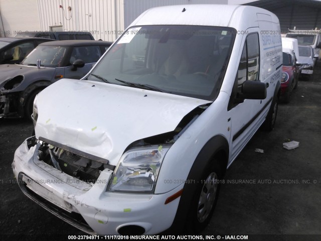 NM0LS7DN4DT157232 - 2013 FORD TRANSIT CONNECT XLT WHITE photo 2