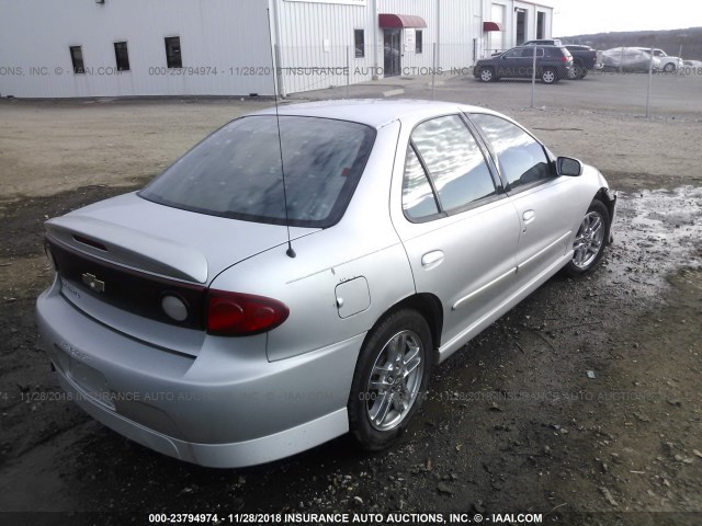 1G1JH52F647171711 - 2004 CHEVROLET CAVALIER LS SPORT SILVER photo 4