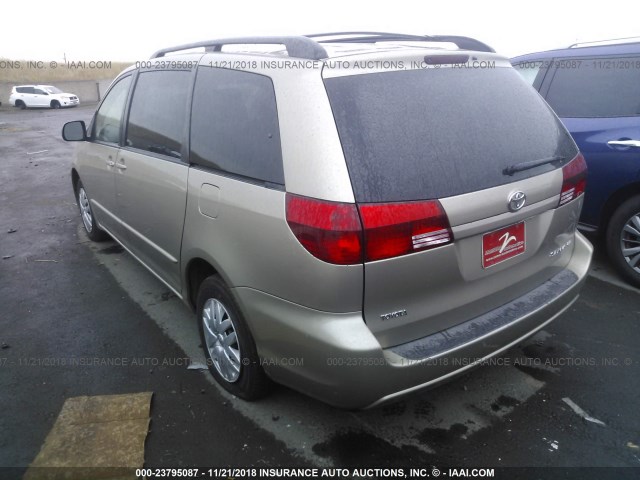 5TDZA23C34S177330 - 2004 TOYOTA SIENNA CE/LE GOLD photo 3