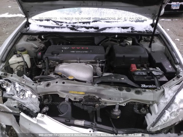 4T1BE32K03U182088 - 2003 TOYOTA CAMRY LE/XLE/SE SILVER photo 10