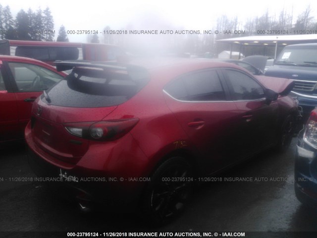 JM1BM1M32F1262824 - 2015 MAZDA 3 GRAND TOURING RED photo 4