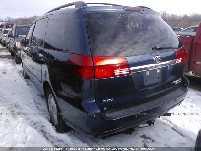 5TDBA22C44S022000 - 2004 TOYOTA SIENNA XLE/XLE LIMITED BLUE photo 3