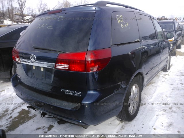 5TDBA22C44S022000 - 2004 TOYOTA SIENNA XLE/XLE LIMITED BLUE photo 4