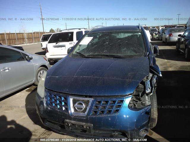 JN8AS58V38W134512 - 2008 NISSAN ROGUE S/SL BLUE photo 6