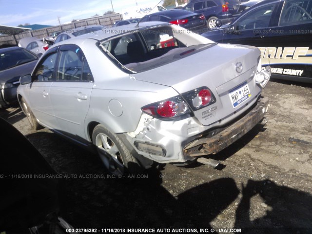 1YVHP80D875M49532 - 2007 MAZDA 6 S SILVER photo 3