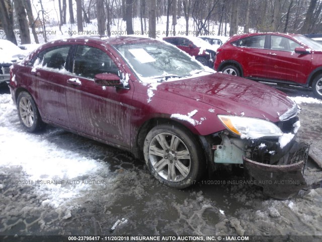 1C3CCBAB3DN704609 - 2013 CHRYSLER 200 LX RED photo 1