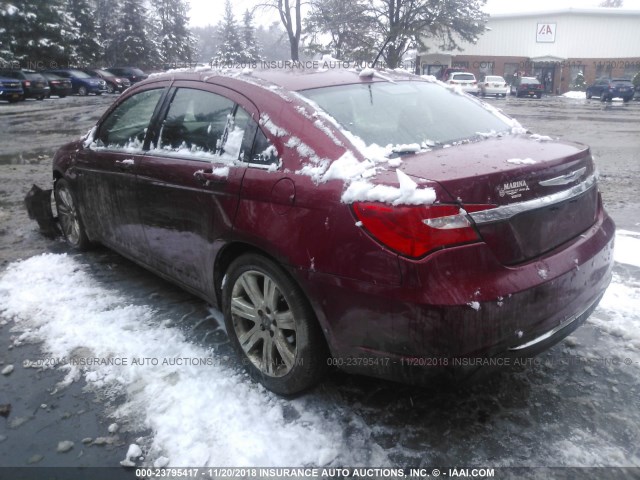 1C3CCBAB3DN704609 - 2013 CHRYSLER 200 LX RED photo 3