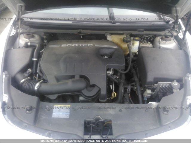 1G1ZC5EB5AF209764 - 2010 CHEVROLET MALIBU 1LT SILVER photo 10