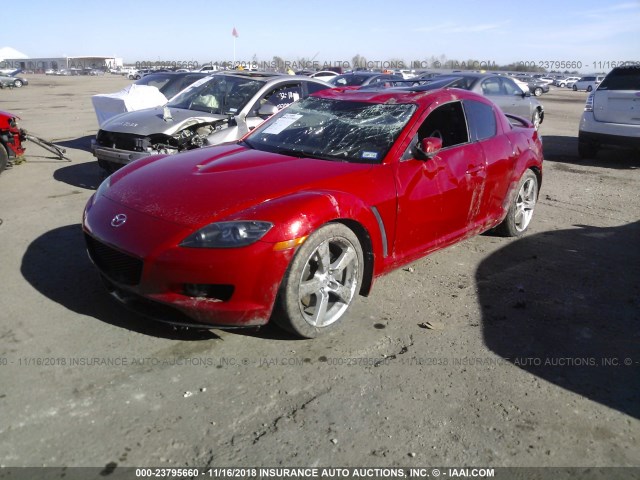 JM1FE173750153757 - 2005 MAZDA RX8 RED photo 2