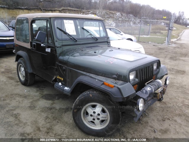 1J4FY19P2SP313712 - 1995 JEEP WRANGLER / YJ S/RIO GRANDE GREEN photo 1