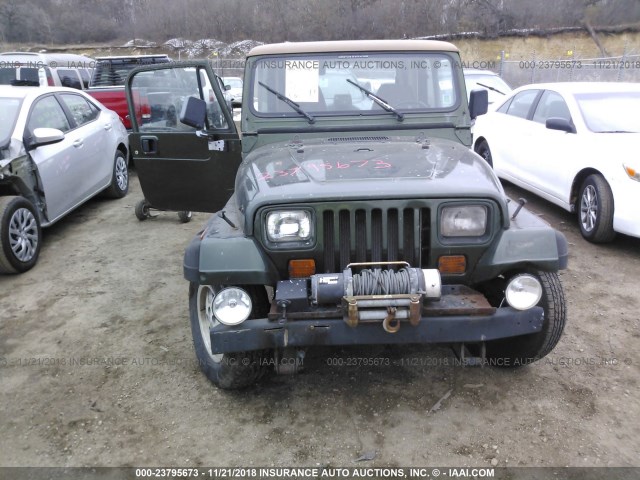 1J4FY19P2SP313712 - 1995 JEEP WRANGLER / YJ S/RIO GRANDE GREEN photo 6