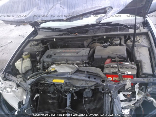 4T1BE32K82U543002 - 2002 TOYOTA CAMRY LE/XLE/SE BLUE photo 10