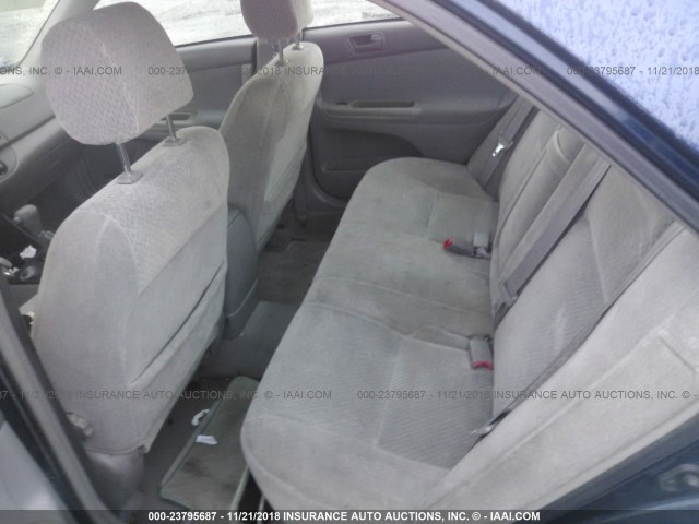4T1BE32K82U543002 - 2002 TOYOTA CAMRY LE/XLE/SE BLUE photo 8