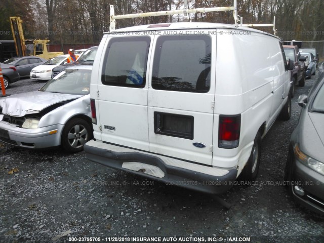 1FTRE14293HB92390 - 2003 FORD ECONOLINE E150 VAN WHITE photo 4