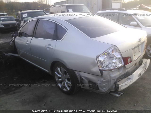 JNKAY01F86M265930 - 2006 INFINITI M35 SPORT SILVER photo 3